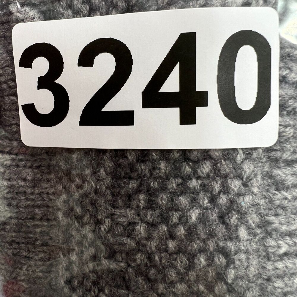 Sweater Cardigan Mixed Pattern Knit Womens Medium Gray Boho Lagen‎ Pouch Pockets - Picture 12 of 12